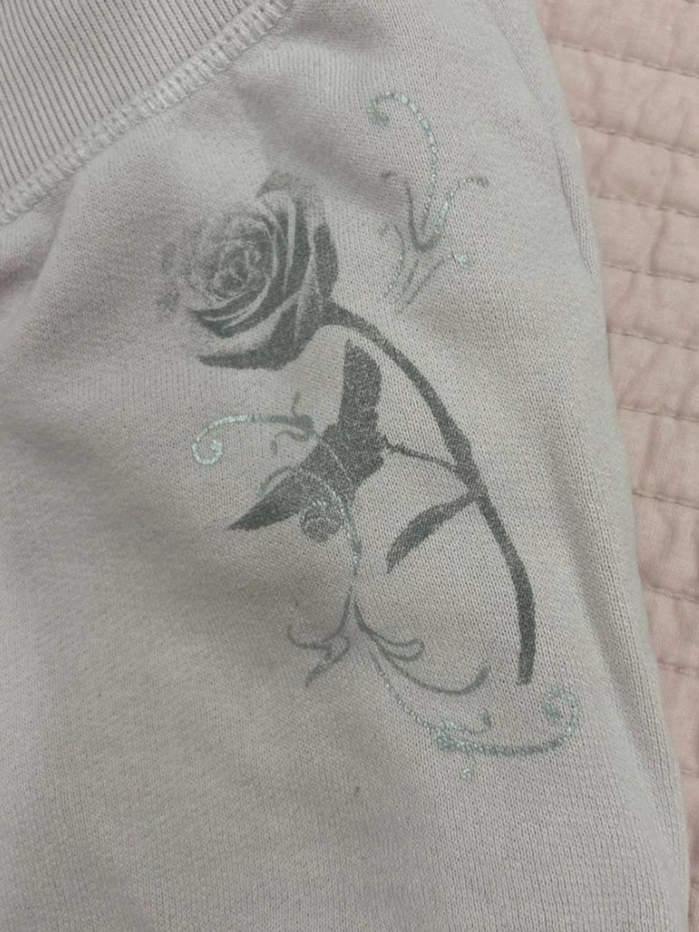 Hollister Baby pink Woman’s Drawstring Sweatpants with Subtle Graphic rose - Picture 2 of 5